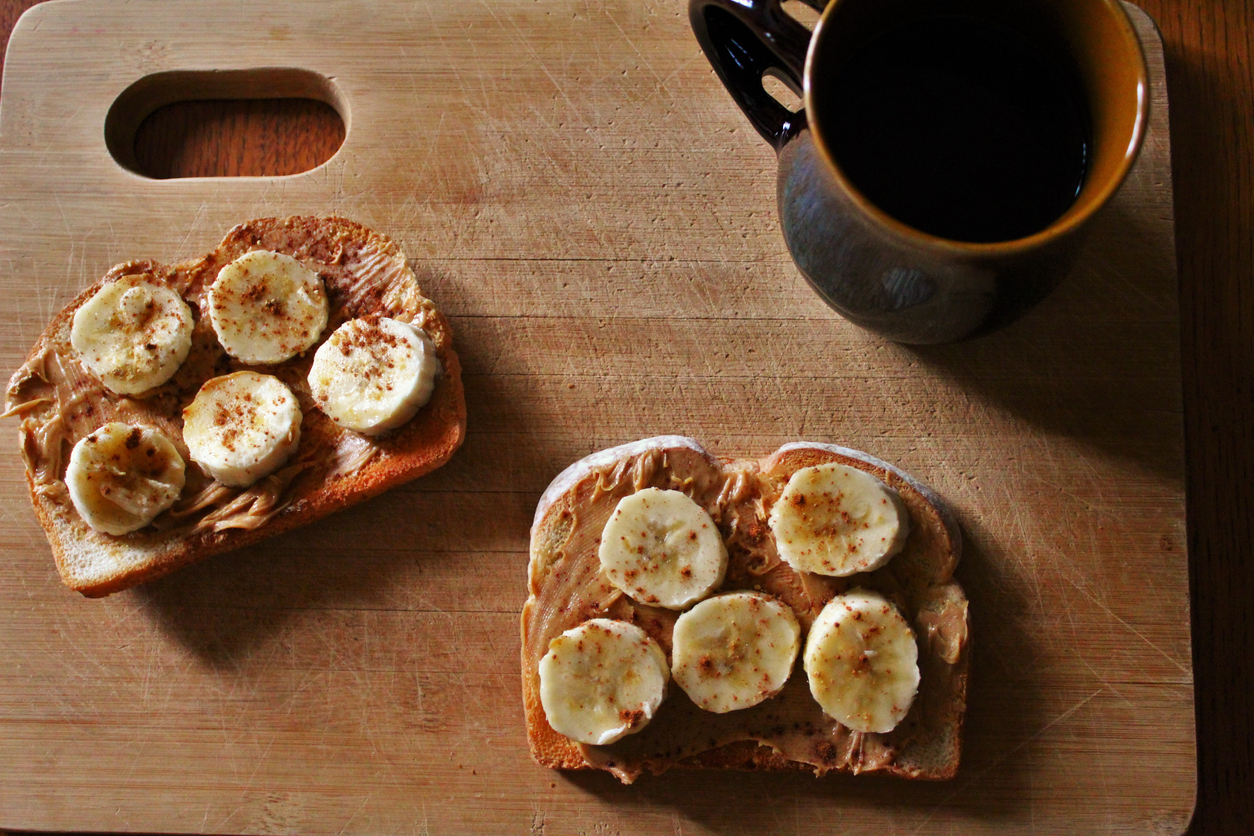 Peanut butter banana cinnamon toasts Ali Hutchinson