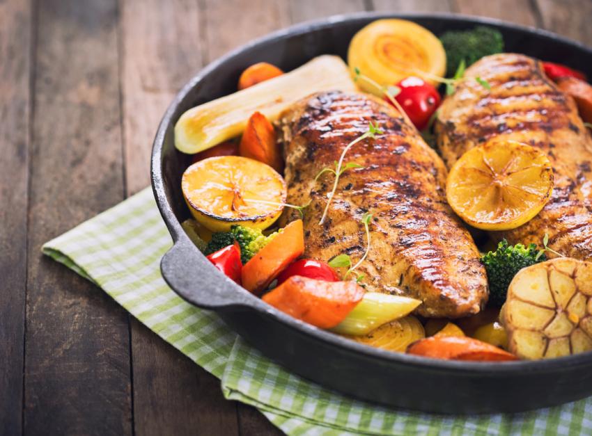 Maple and Mustard Chicken Tray bake | Ali Hutchinson