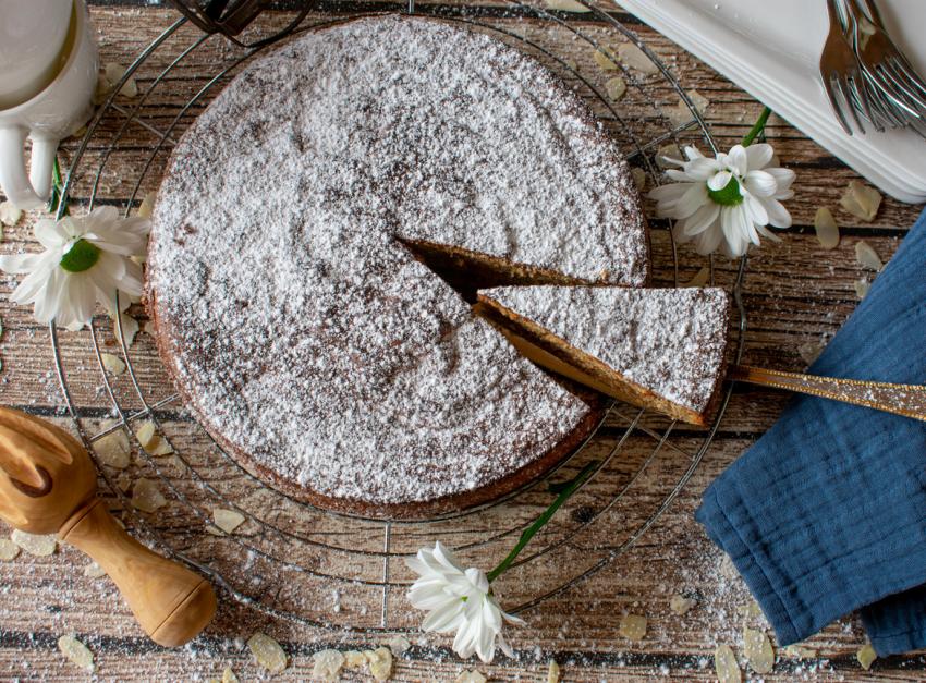 Almond Cherry cake inspired by the blossom season